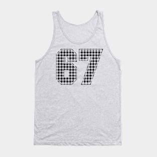 Plaid Number - 67 - Dark Tank Top